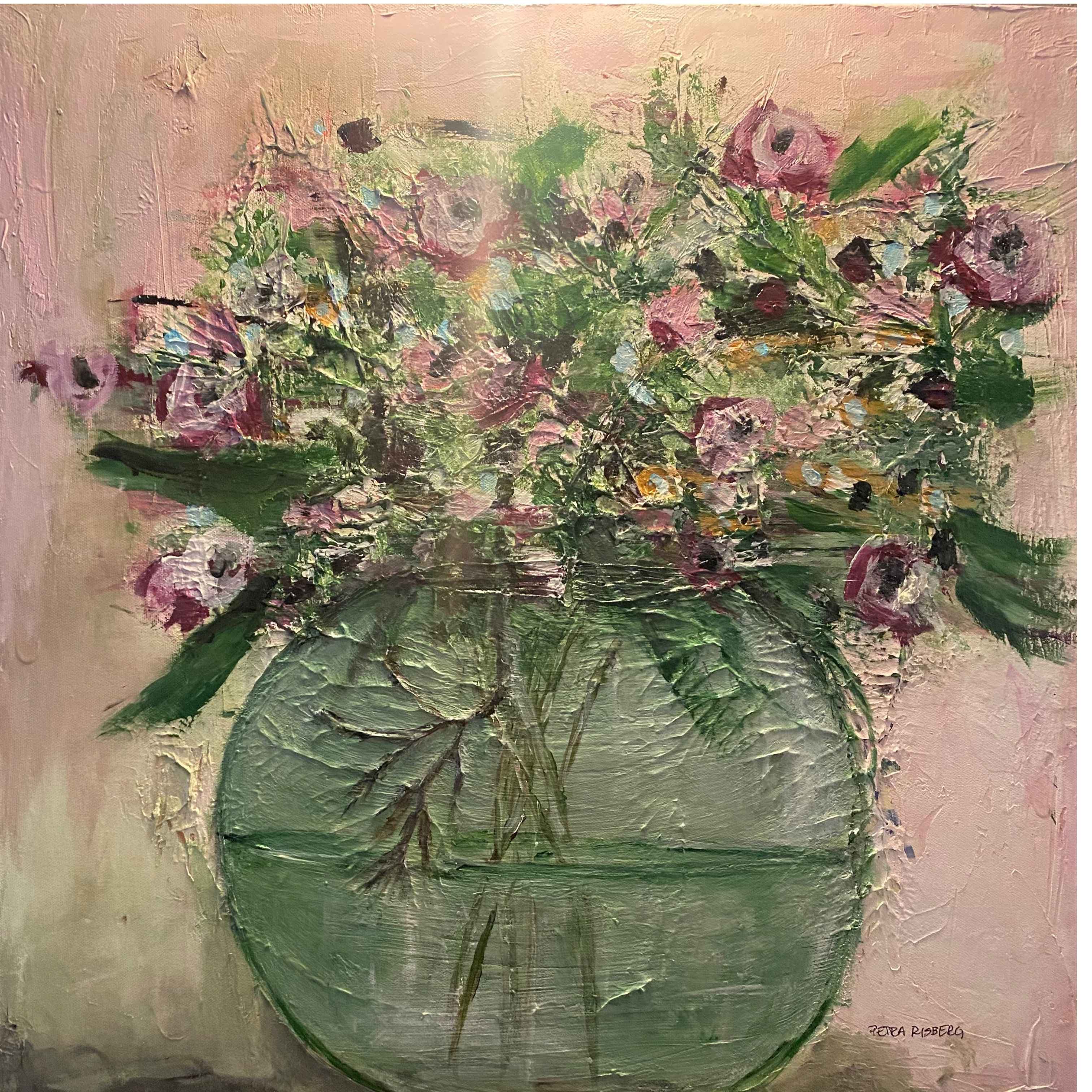 Grön vas av Petra Risberg – Galleri Risberg