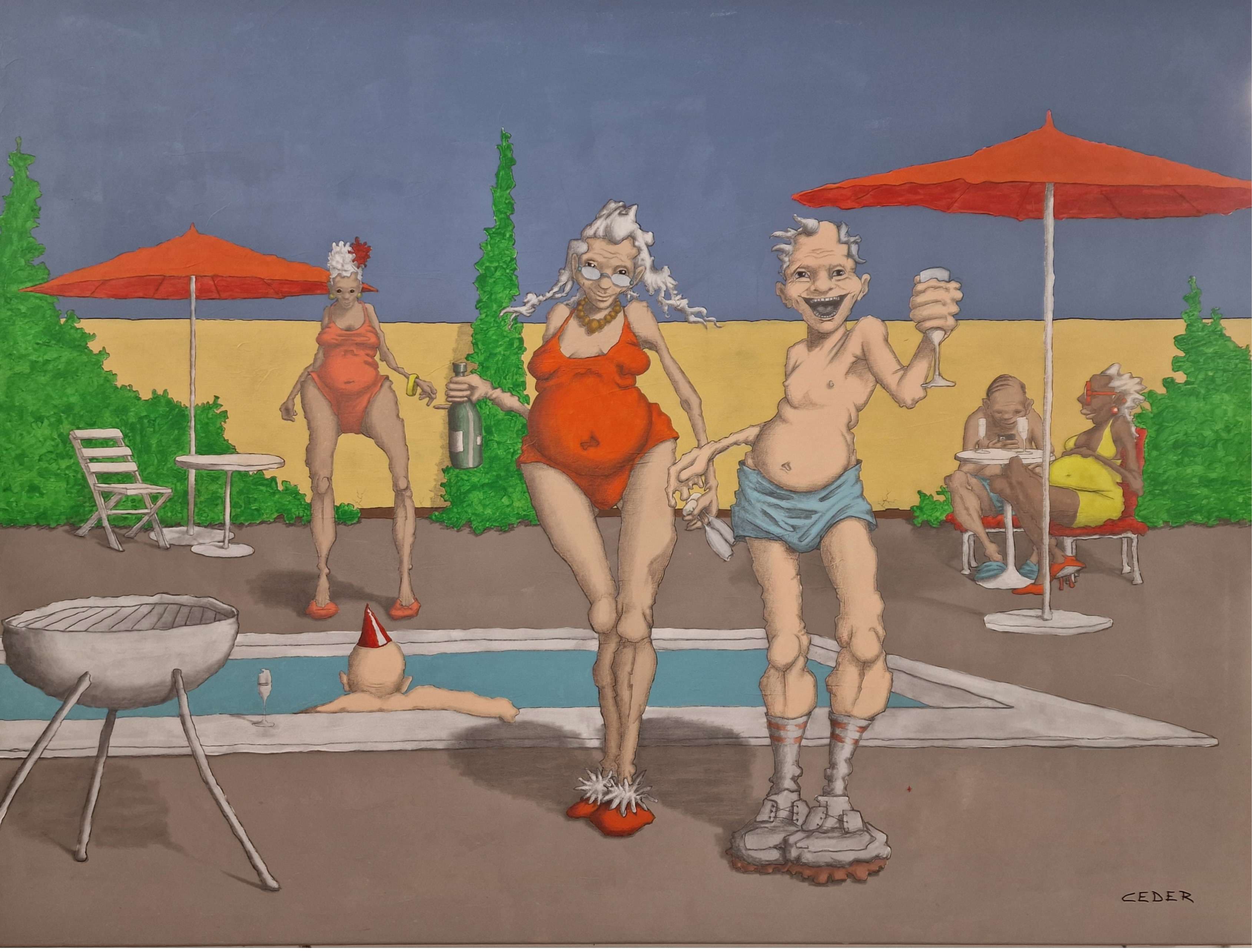 Poolparty av Peter Ceder – Galleri Risberg
